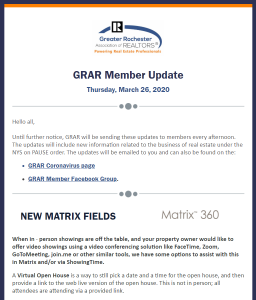 March 26 GRAR Update